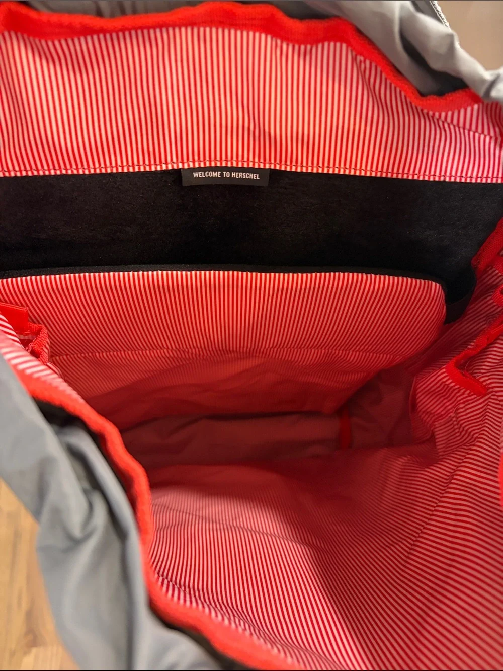 Herschel Supply Company Grey Heather Backpack with Black Straps